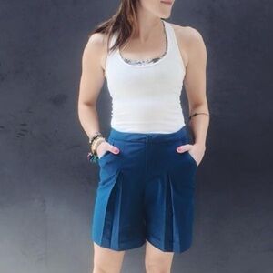 Lululemon “Poseidon” Blue Long Short Bermuda Shorts 4